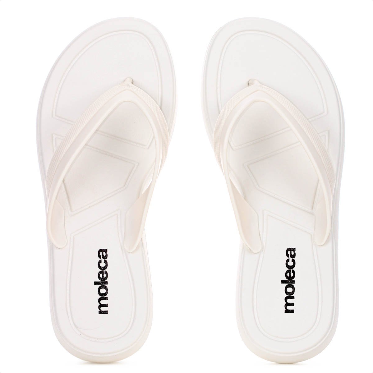 Chinelo Moleca Tira Pronta Pvc Off White - Feminino Off White 2