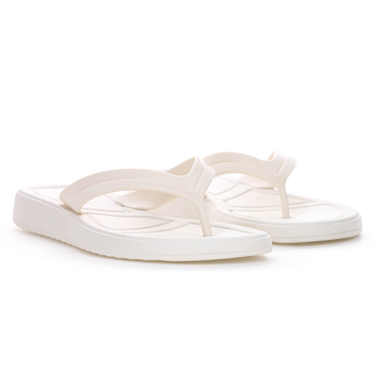 Chinelo Moleca Tira Pronta Pvc Off White - Feminino Off White 4