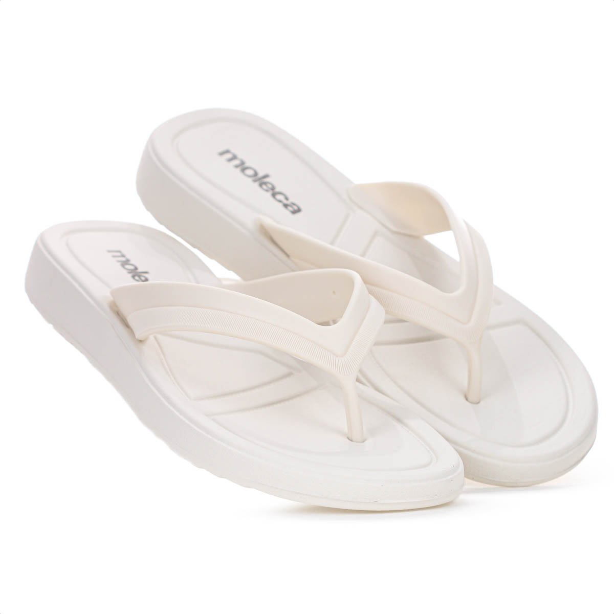 Chinelo Moleca Tira Pronta Pvc Off White - Feminino Off White 6