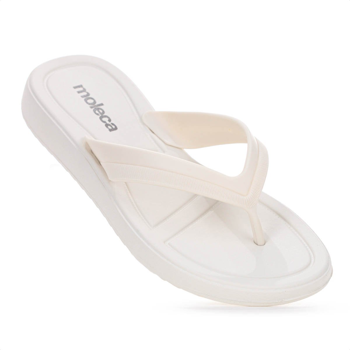 Chinelo Moleca Tira Pronta Pvc Off White - Feminino Off White 7