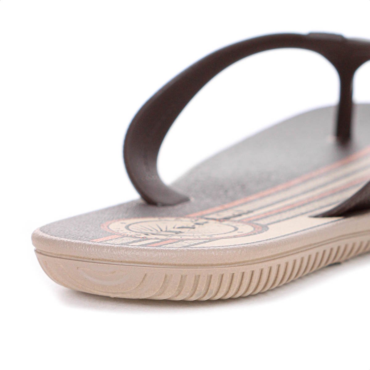 Chinelo Cartago Atlanta II Marrom Bege e Laranja - Masculino Marrom 9