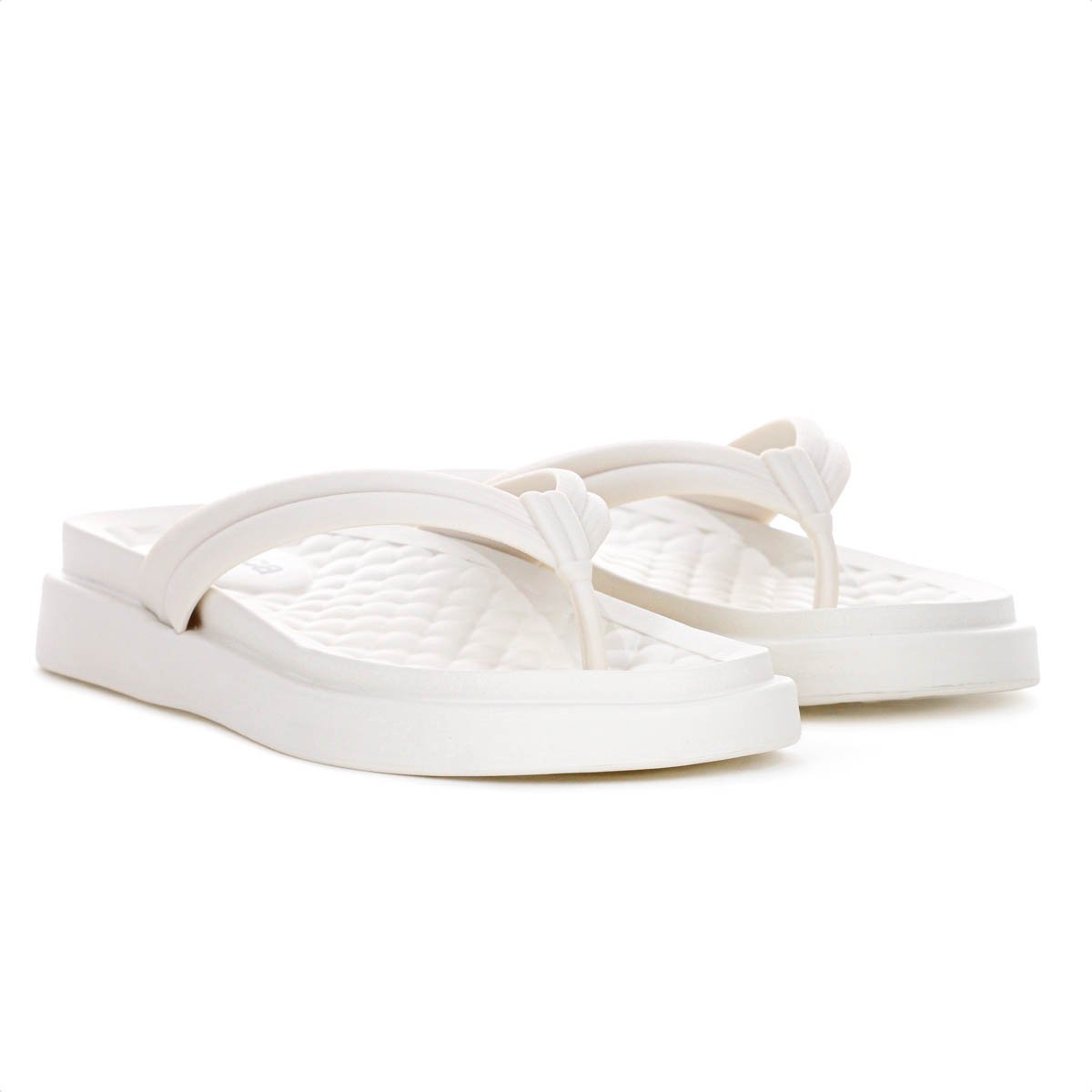 Chinelo Moleca Tira Pronta Pvc Sola Alta Off White - Feminino Off White 8