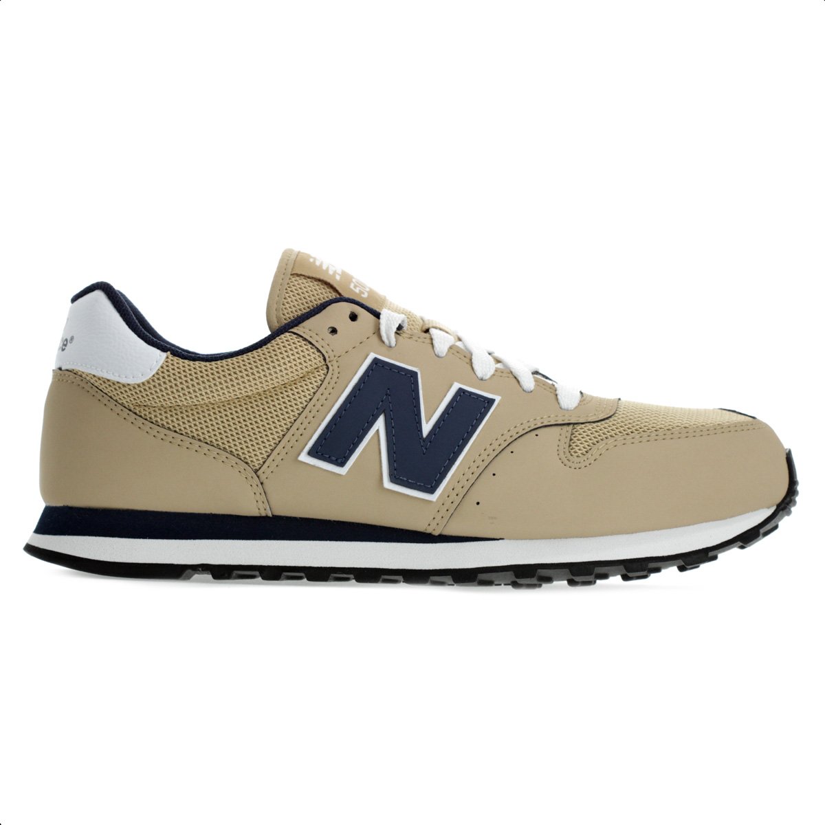 Tenis New Balance 500V2 Bege e Marinho - Masculino