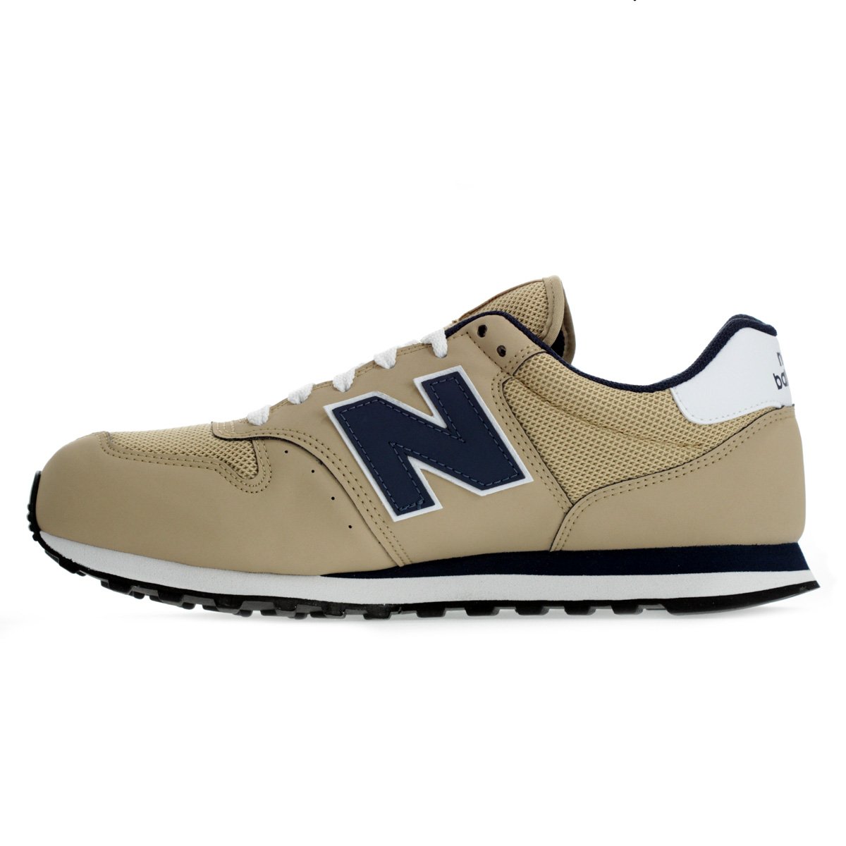 Tenis New Balance 500V2 Bege e Marinho - Masculino Bege 3