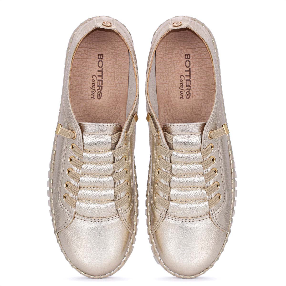 Tenis Bottero Bottwister Verao XXIII Dourado Metalizado - Feminino Dourado 5