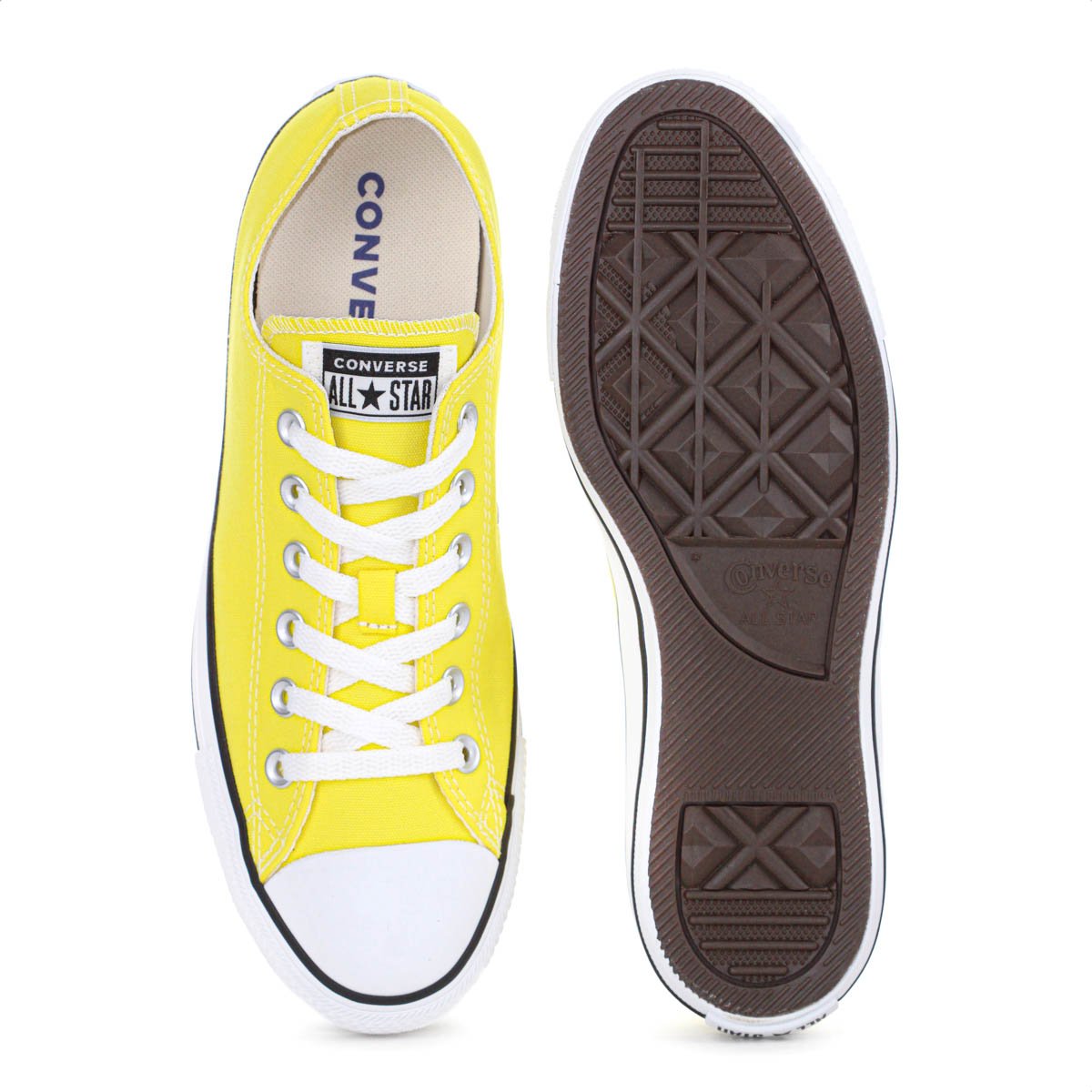 Tenis Converse Chuck Taylor Seasonal All Star Cano Baixo Amarelo - Feminino Amarelo 4
