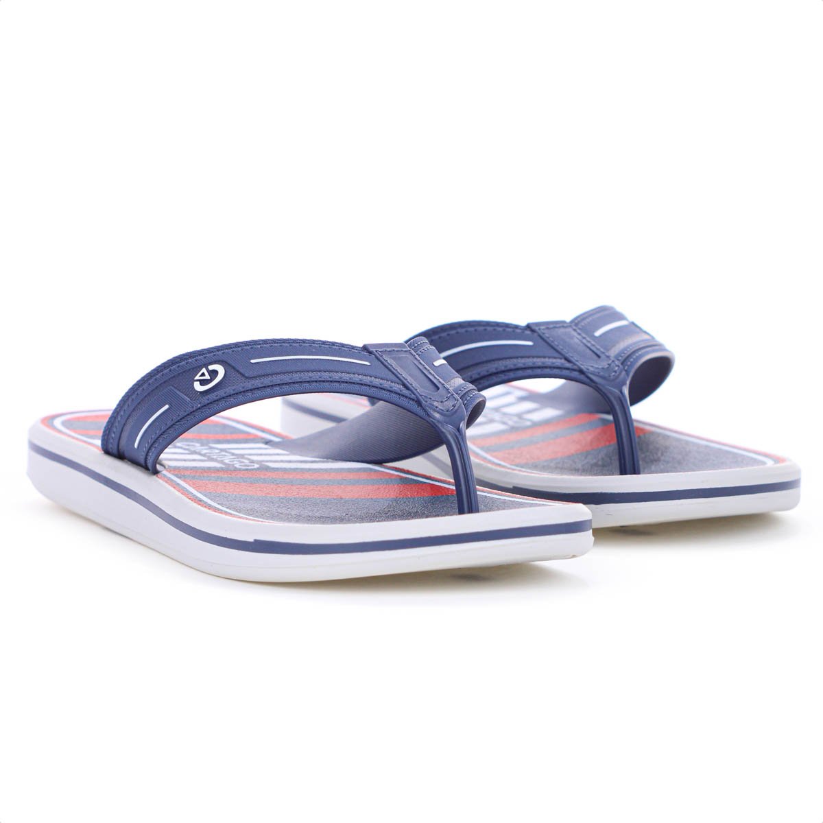 Chinelo Cartago Palermo II Azul Vermelho e Cinza - Masculino Azul 2