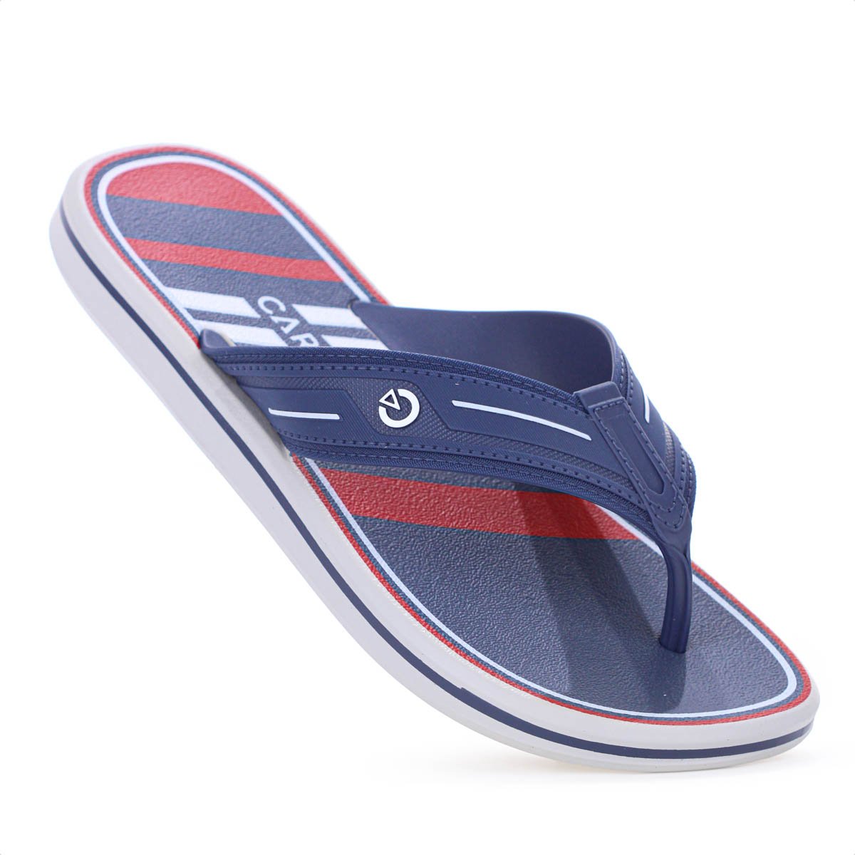 Chinelo Cartago Palermo II Azul Vermelho e Cinza - Masculino Azul 9
