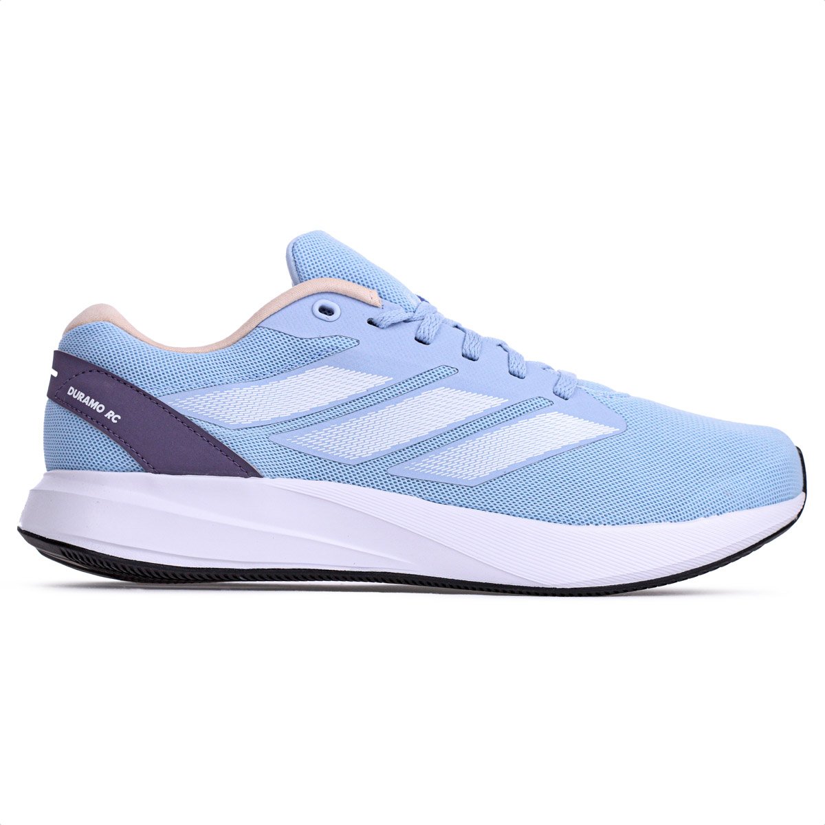 Tenis Adidas Duramo RC Azul Claro Branco e Roxo - Feminino