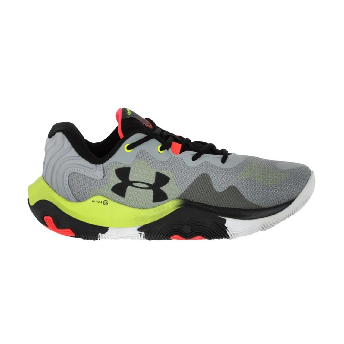 Tenis Under Armour Basket Buzzer Cinza - Masculino