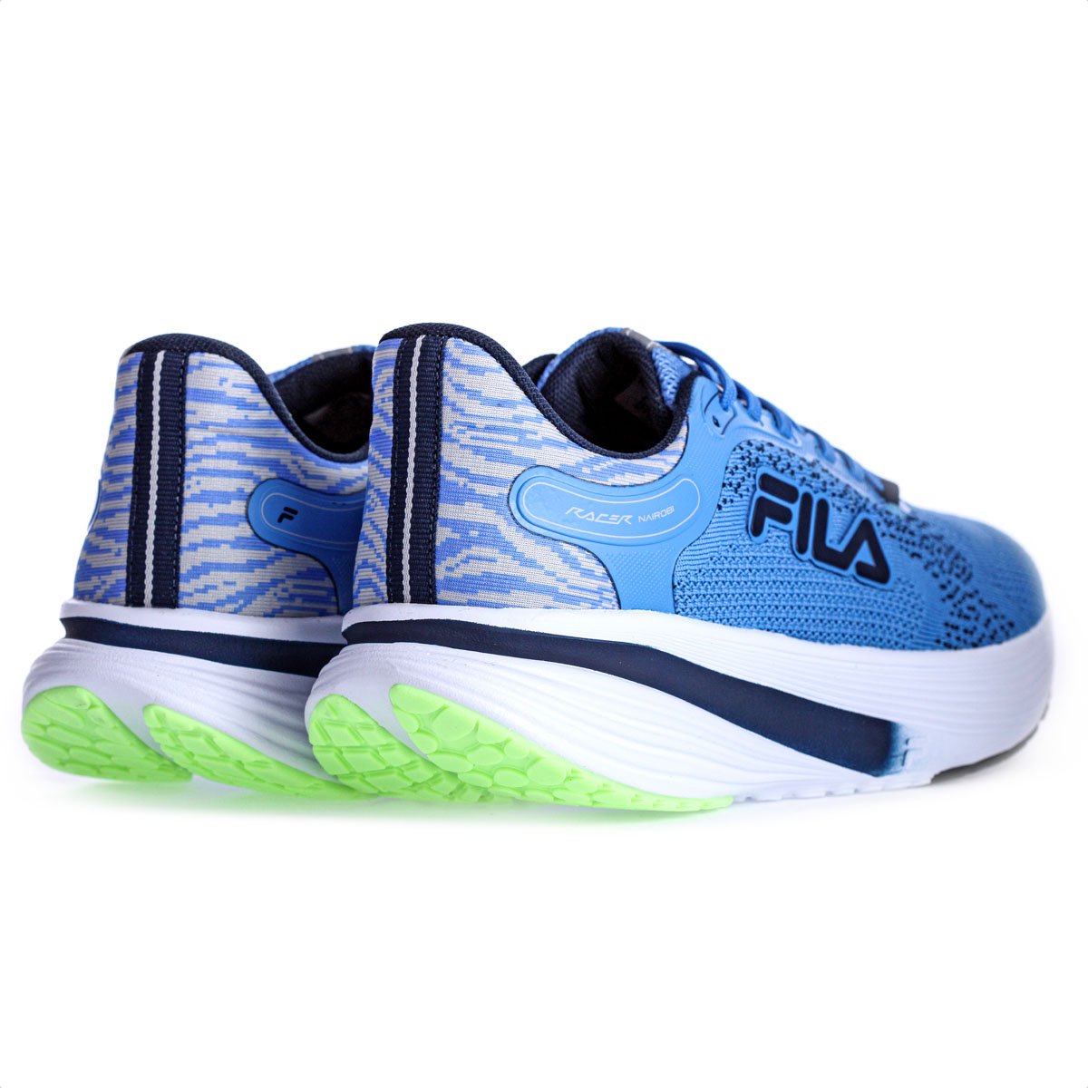 Tenis Fila Racer Nairobi Azul Claro e Cinza - Masculino  Azul 5
