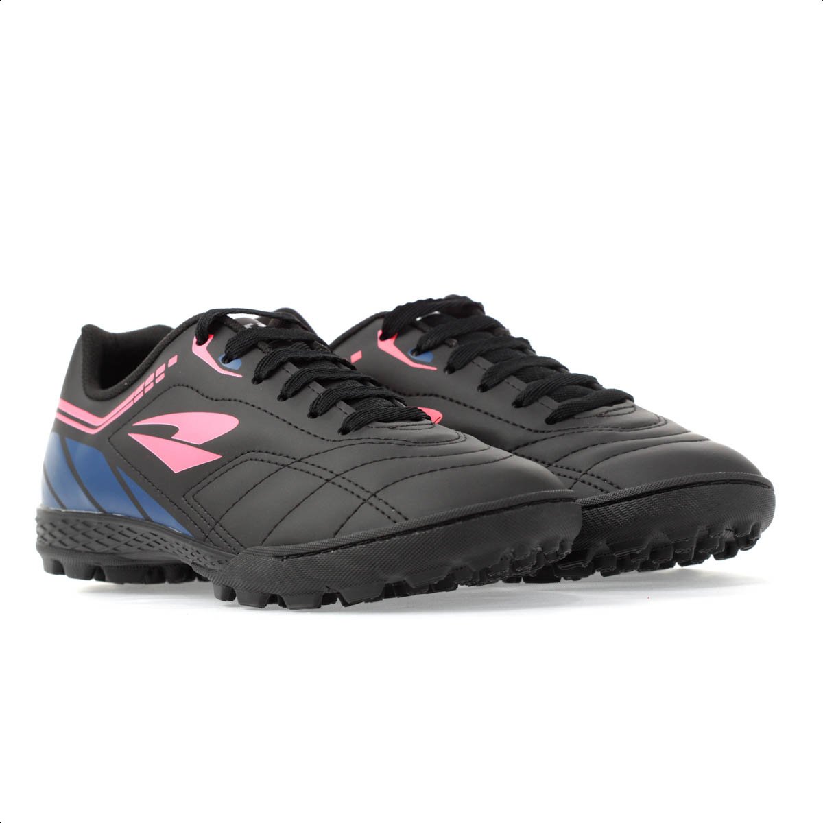 Chuteira Dray Society 329 Preto e Coral - Masculina Preto 3