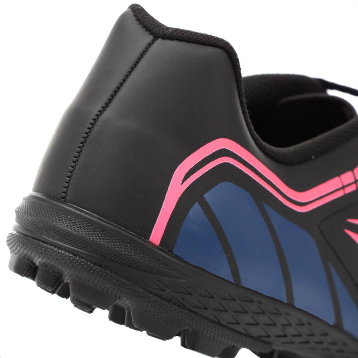 Chuteira Dray Society 329 Preto e Coral - Masculina Preto 8