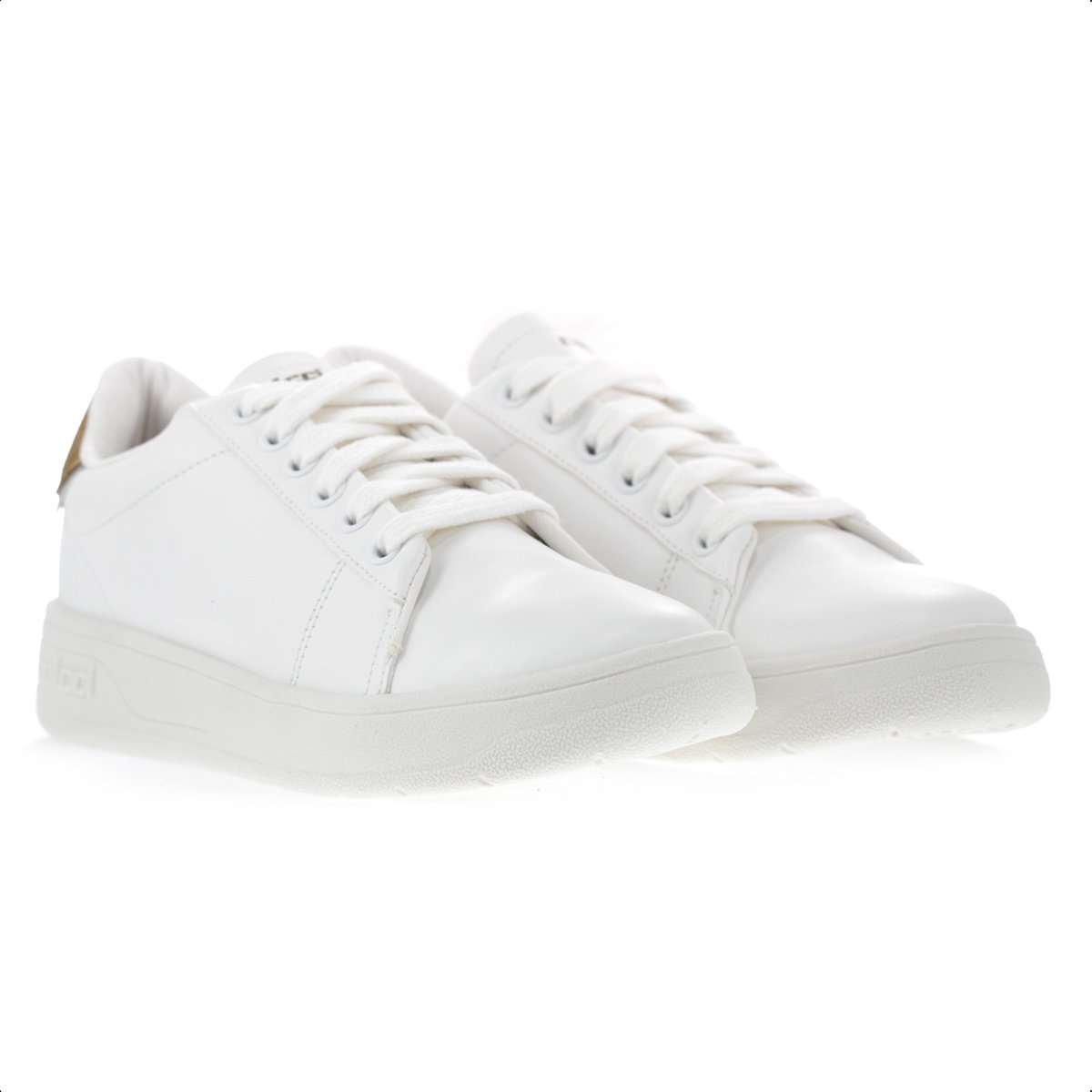 Tenis Colcci Basic College Branco e Ouro - Feminino Branco 3