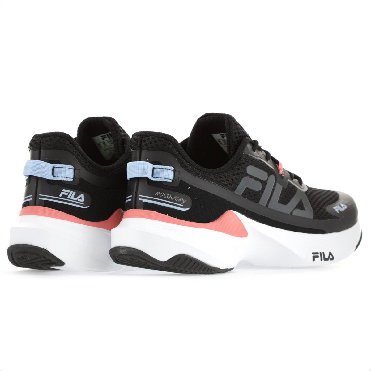 Tenis Fila Recovery Preto e Branco - Feminino Preto 4