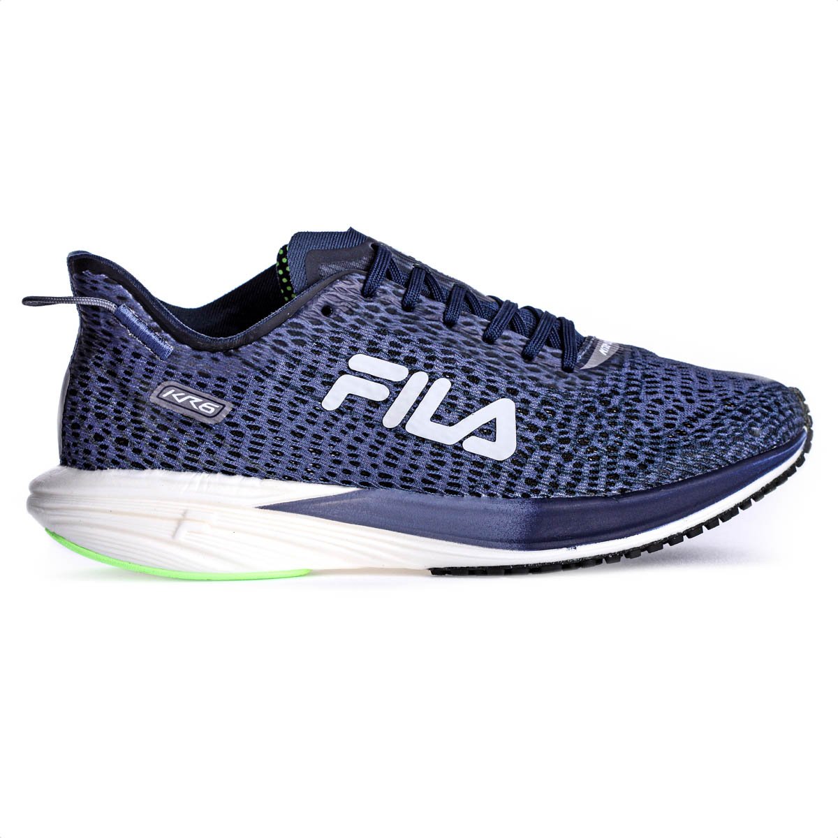 Tenis Fila KR6 Azul Granito Marinho e Verde - Masculino Azul