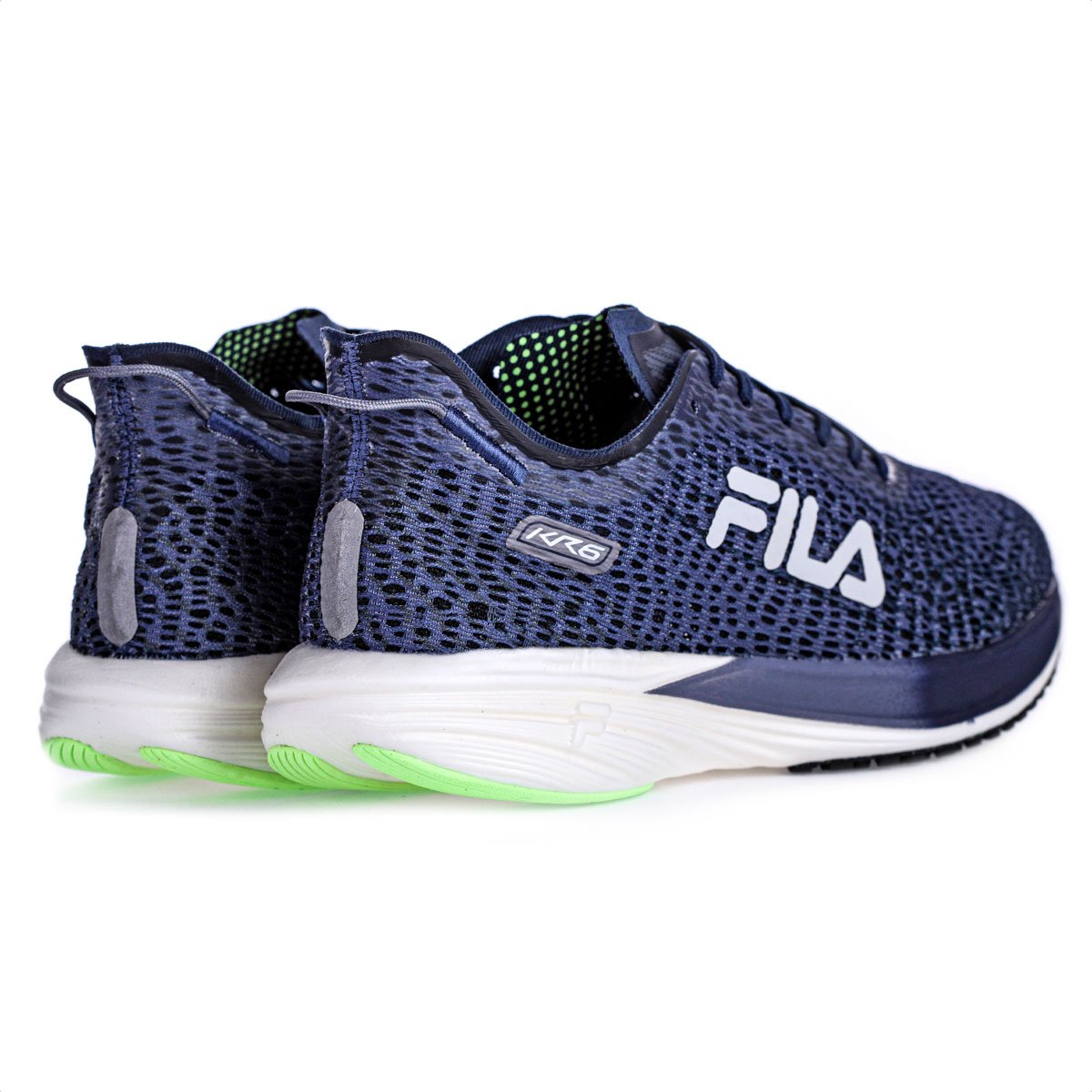 Tenis Fila KR6 Azul Granito Marinho e Verde - Masculino Azul 4