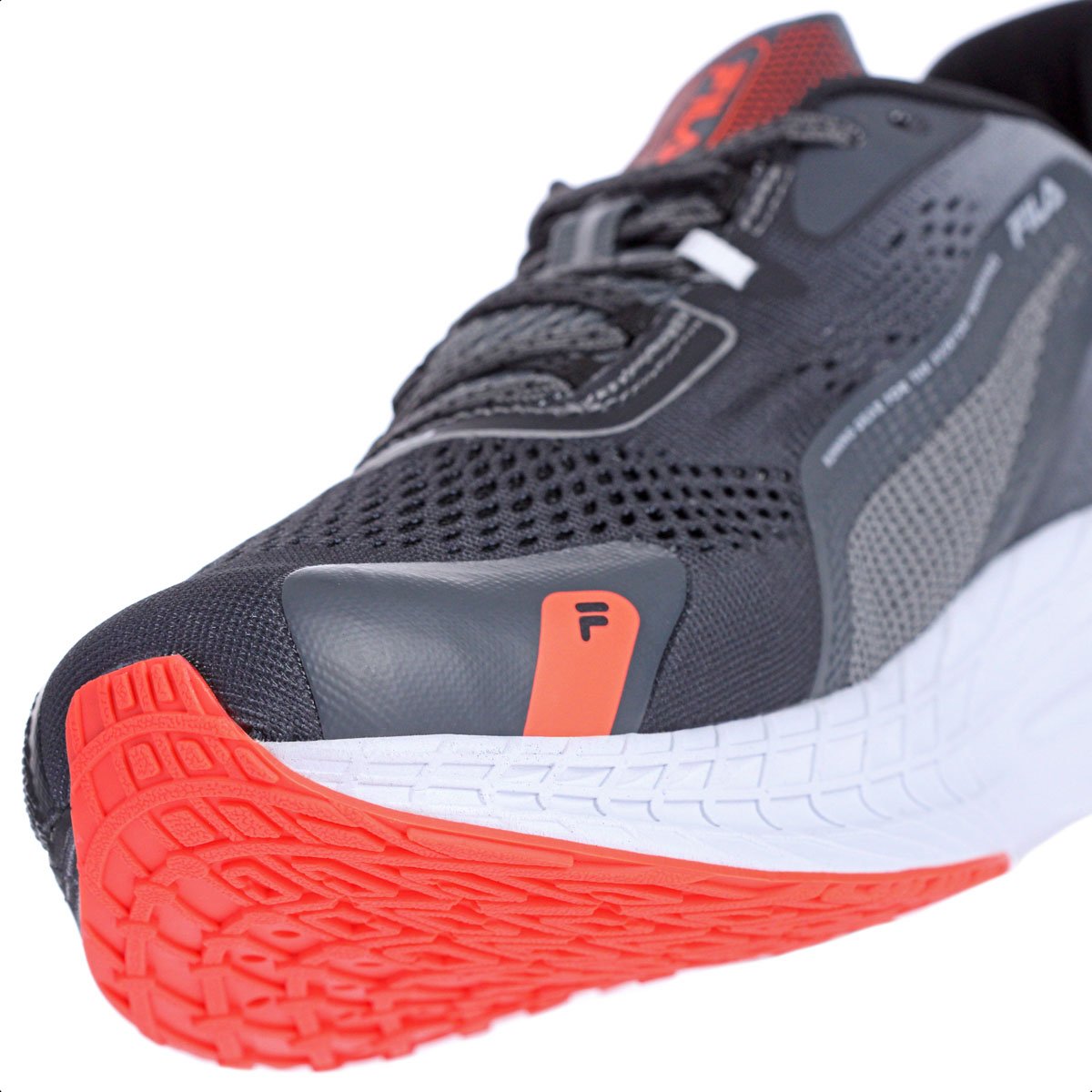 Tenis Fila Racer T2 S Grafite Preto e Coral - Masculino Cinza 8