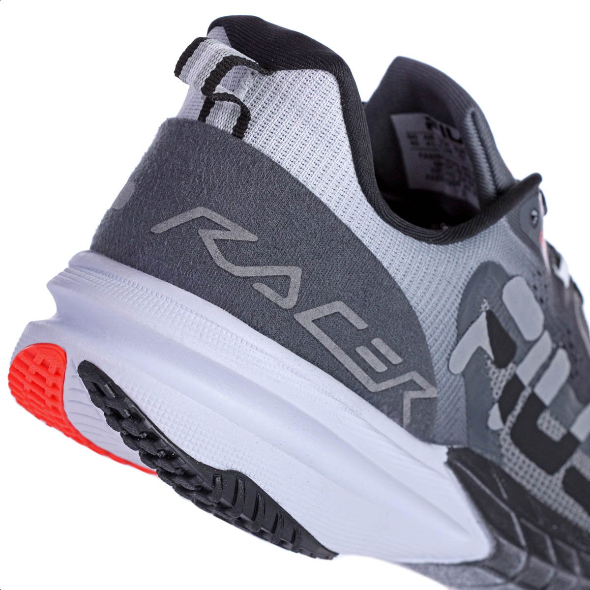 Tenis Fila Racer T2 S Grafite Preto e Coral - Masculino Cinza 9