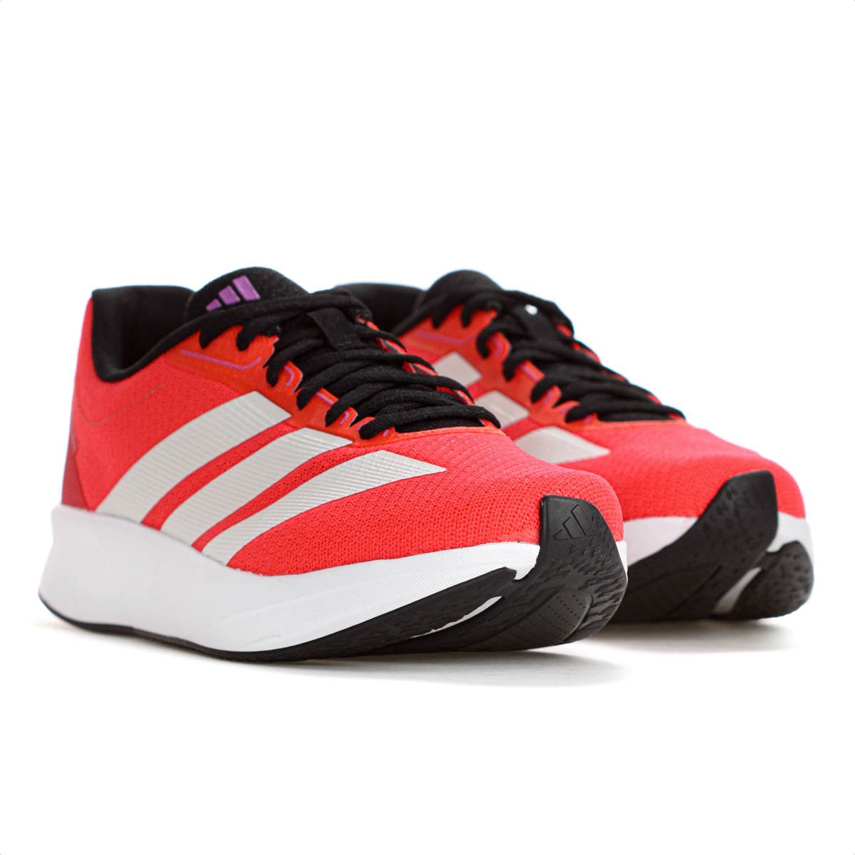 Tenis Adidas Duramo RC2 Vermelho Neon Branco e Lilas - Masculino         Vermelho 3