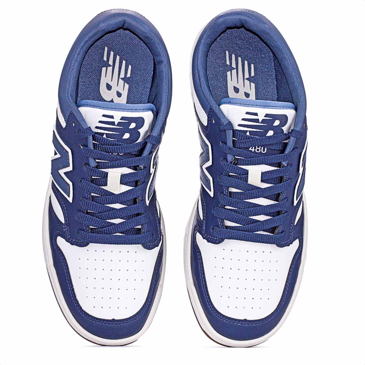 Tenis New Balance 480 Low Azul Marinho - Masculino Azul Escuro/Branco 5