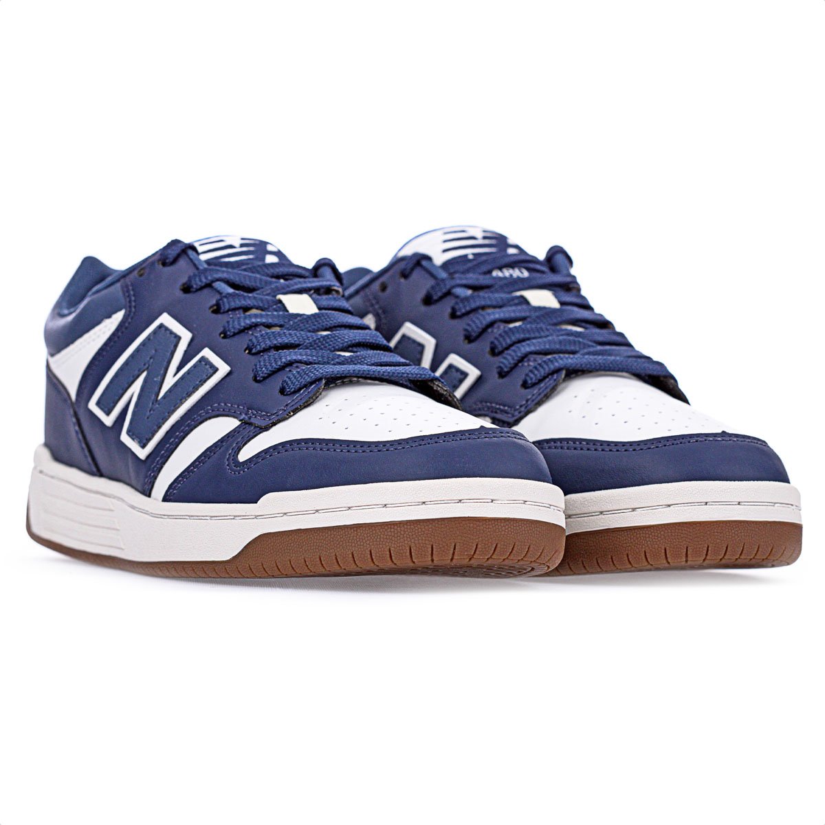 Tenis New Balance 480 Low Azul Marinho - Masculino Azul Escuro/Branco 3