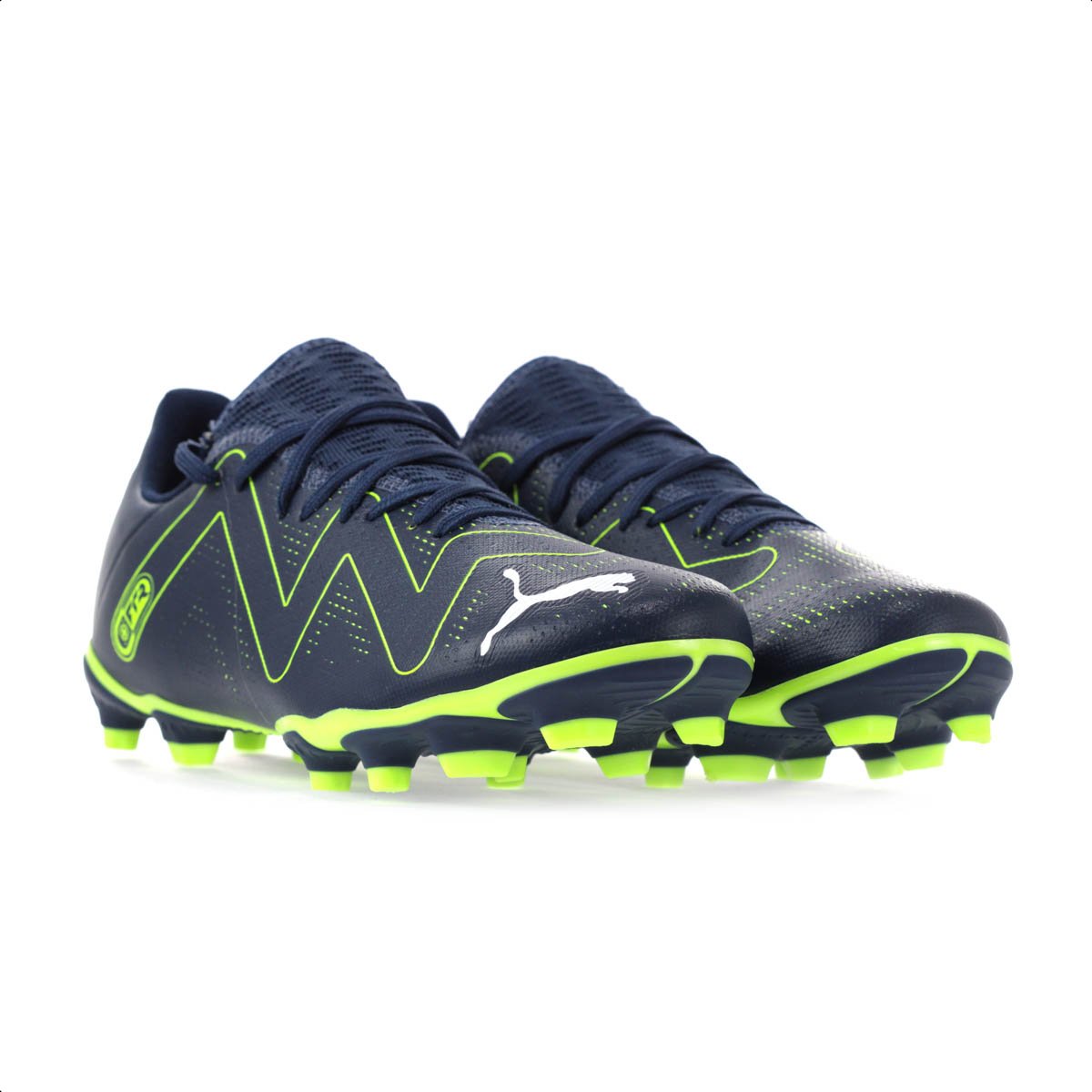 Chuteira Puma Campo Future Play FG/AG Persian Marinho e Verde - Masculino Azul/Verde 3