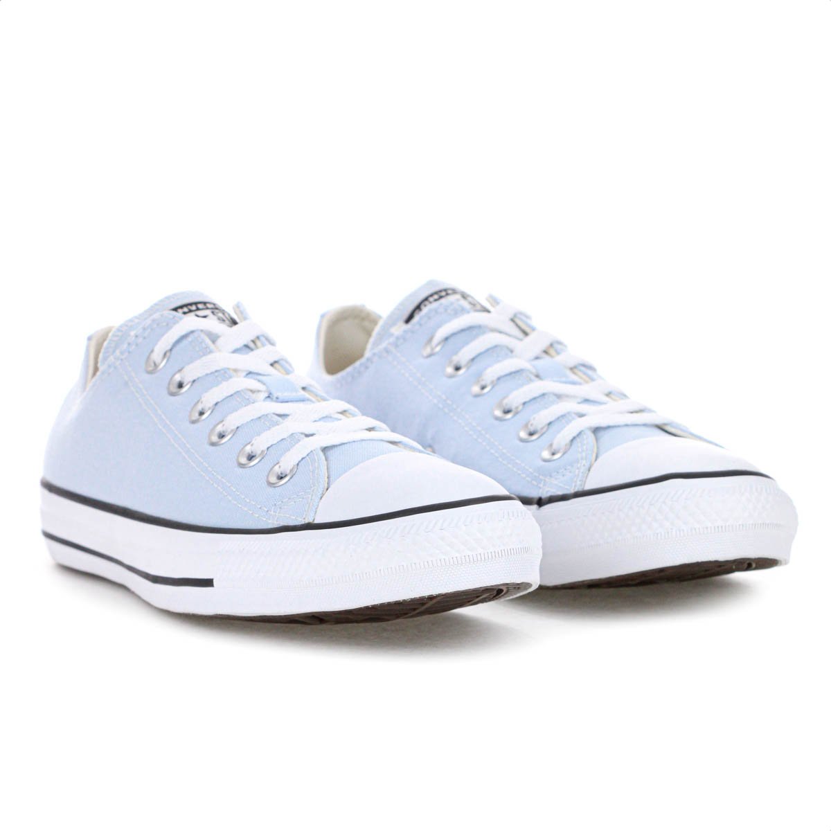 Tenis Converse Chuck Taylor Seasonal All Star Cano Baixo Azul Claro - Feminino Azul 3