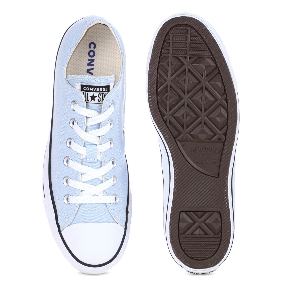 Tenis Converse Chuck Taylor Seasonal All Star Cano Baixo Azul Claro - Feminino Azul 4