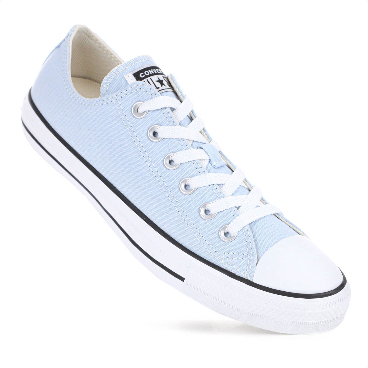 Tenis Converse Chuck Taylor Seasonal All Star Cano Baixo Azul Claro - Feminino Azul 5