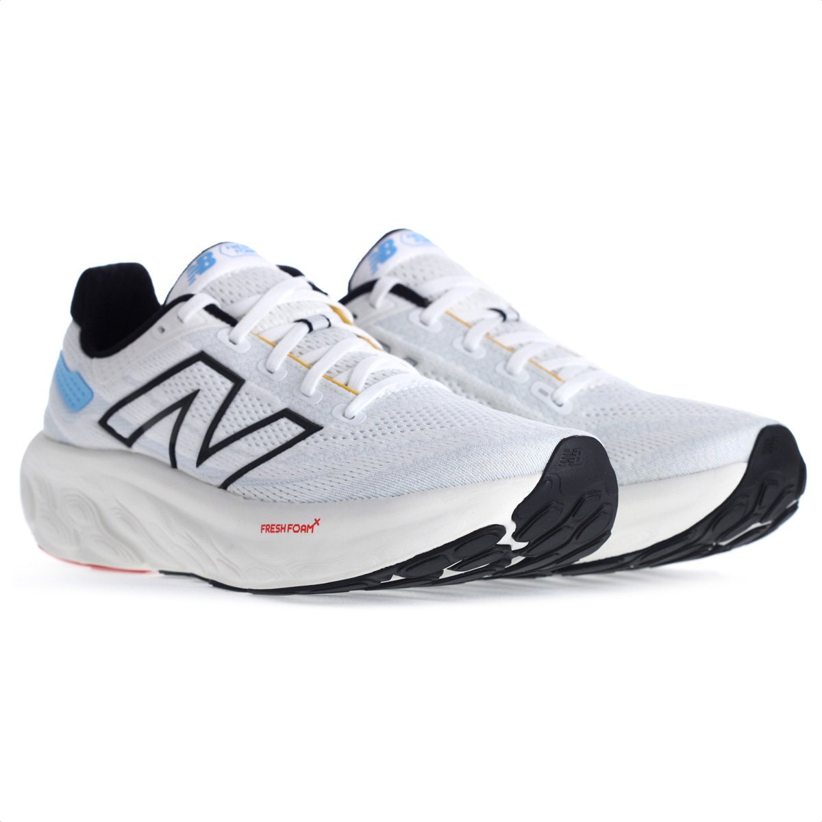 Tenis New Balance 1080 V13 Branco e Preto - Masculino Branco 4