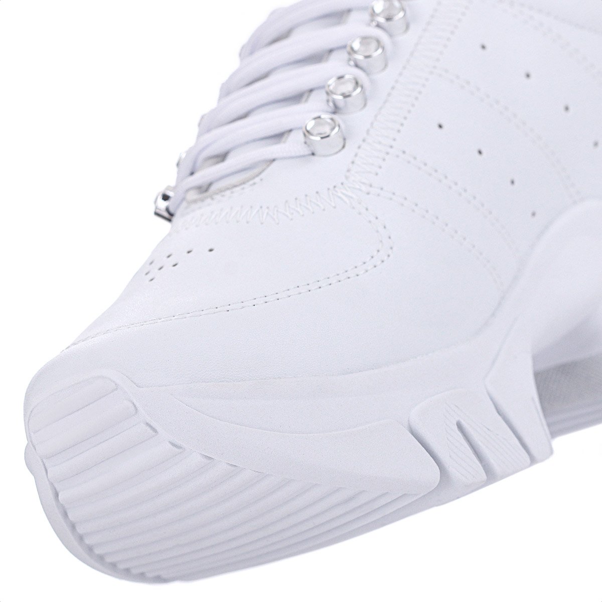Tenis Ramarim Plataforma VZ Plus Branco e Prata - Feminino Branco 7