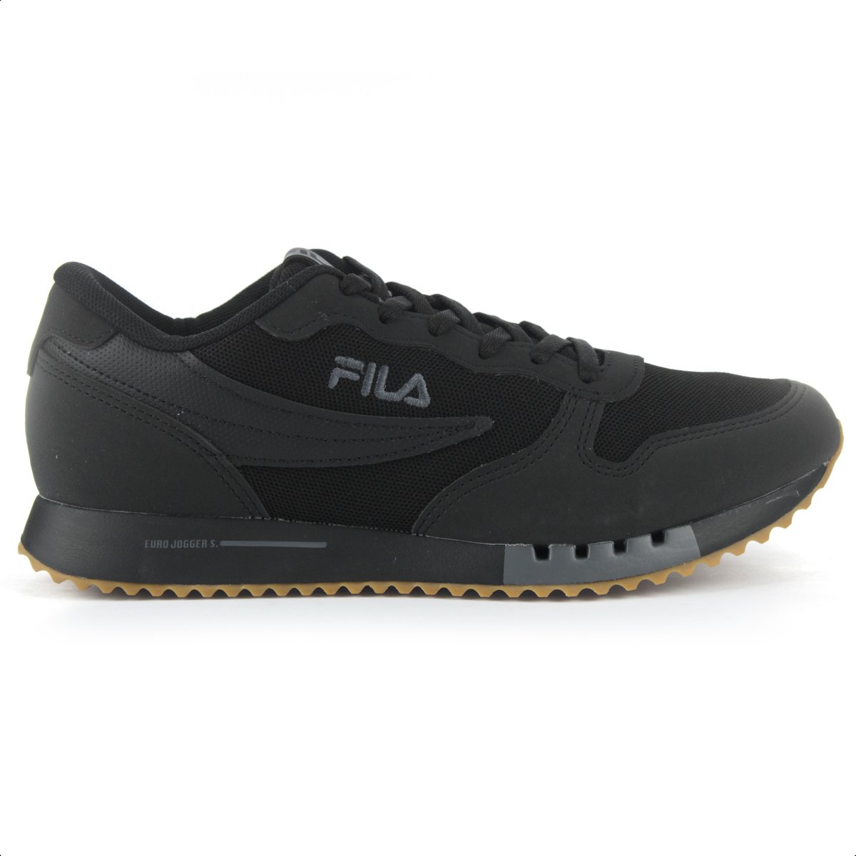 Tenis Fila Euro Jogger Sport Preto e Grafite - Masculino