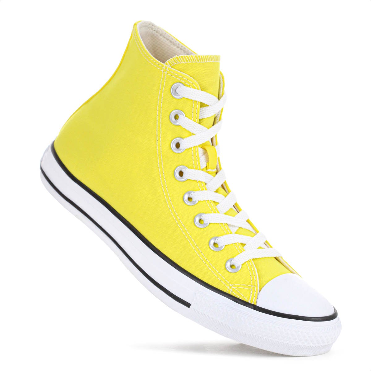 Tenis Converse Chuck Taylor Seasonal All Star Cano Alto Amarelo - Feminino Amarelo 7