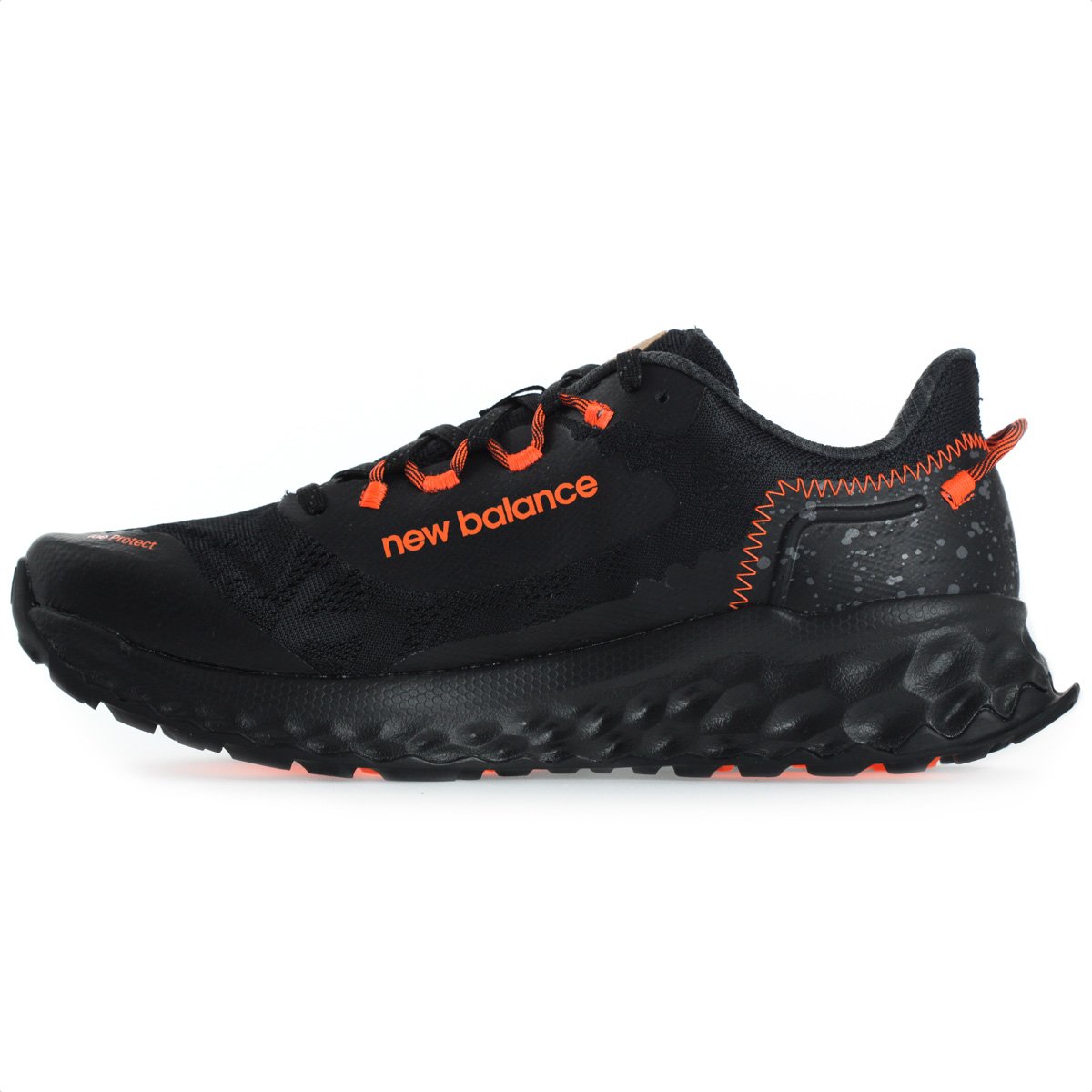 Tenis New Balance Fresh Foam Garoe Preto e Laranja - Masculino Preto 2