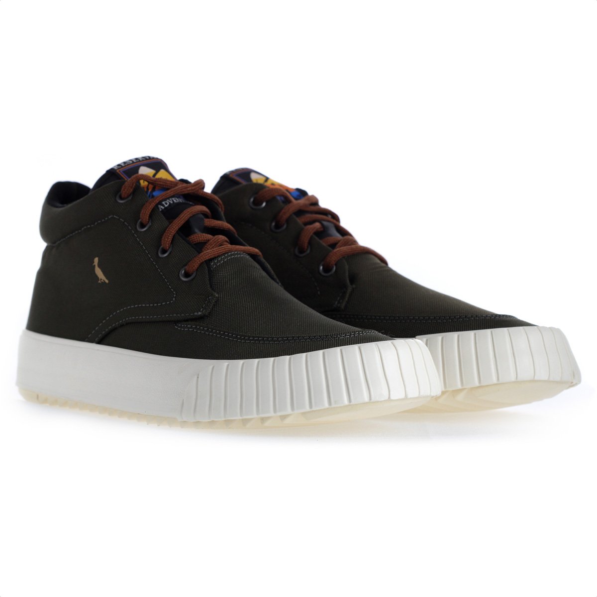 Tenis Reserva Captoe HI Camp Verde e Branco - Masculino Verde 4