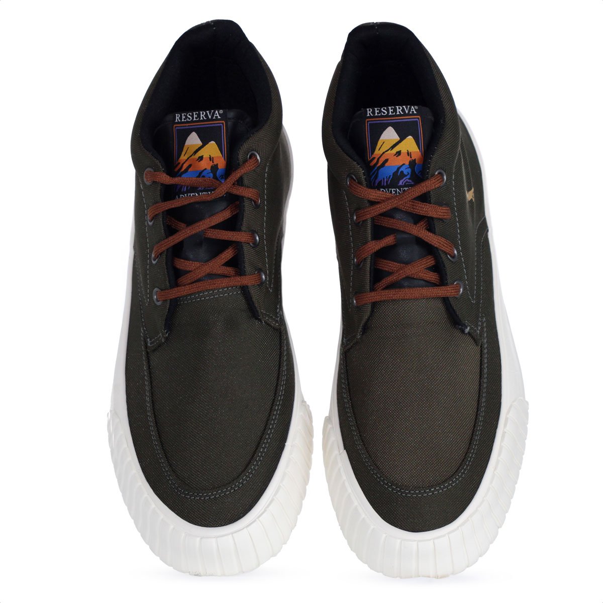 Tenis Reserva Captoe HI Camp Verde e Branco - Masculino Verde 6