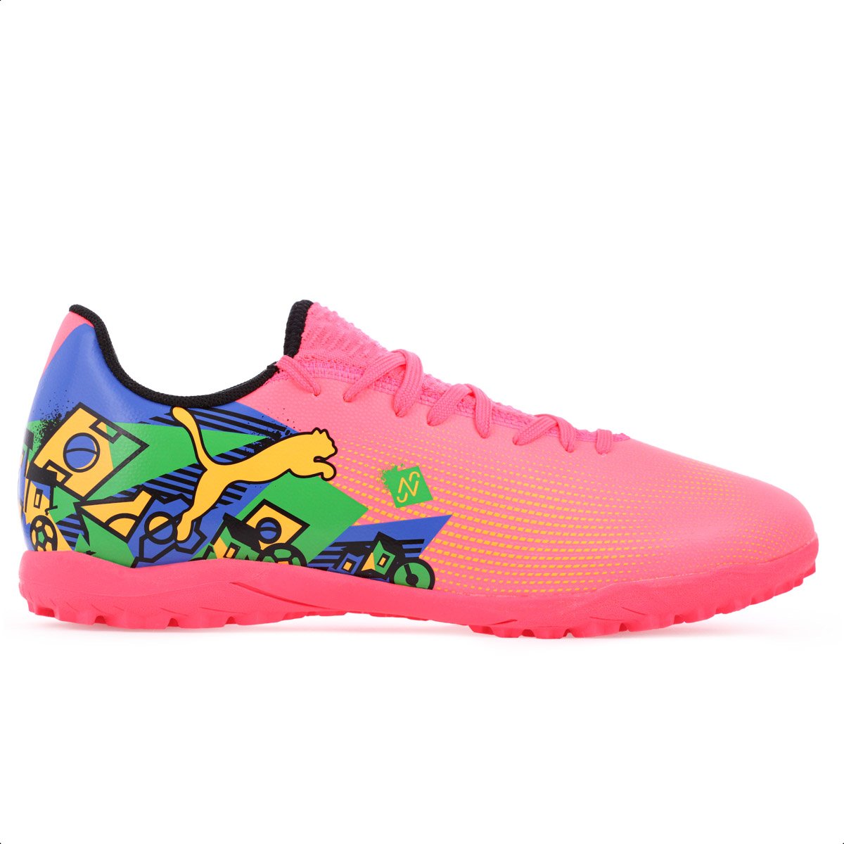 Chuteira Puma Society Future 7 Play NJR TT BDP Rosa - Masculino