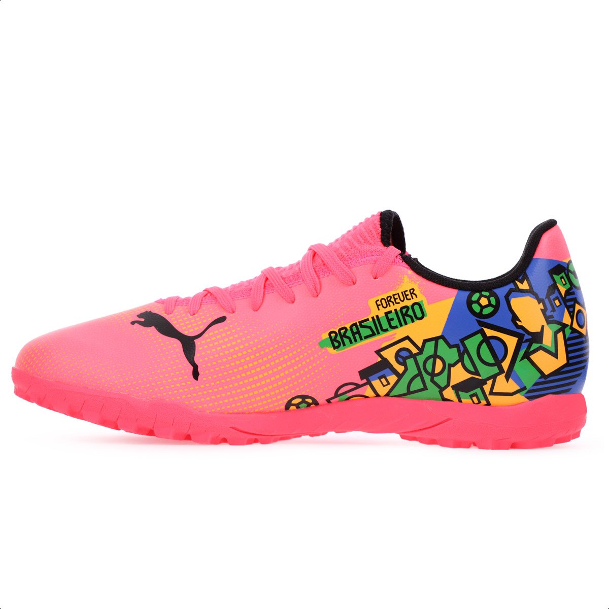 Chuteira Puma Society Future 7 Play NJR TT BDP Rosa - Masculino Rosa 2