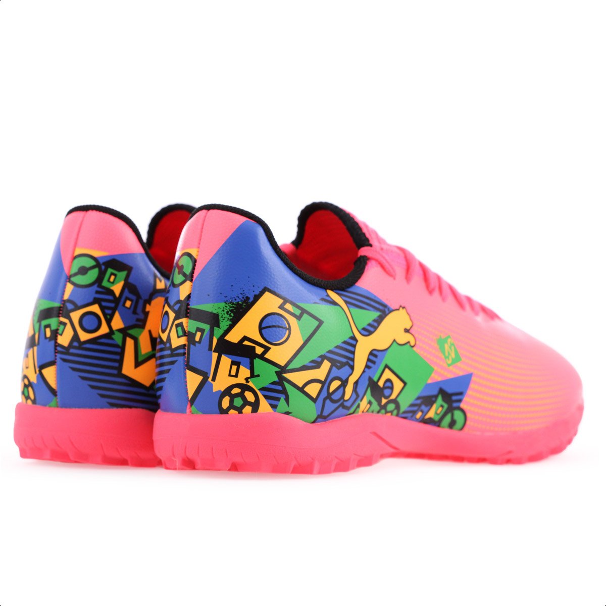 Chuteira Puma Society Future 7 Play NJR TT BDP Rosa - Masculino Rosa 4