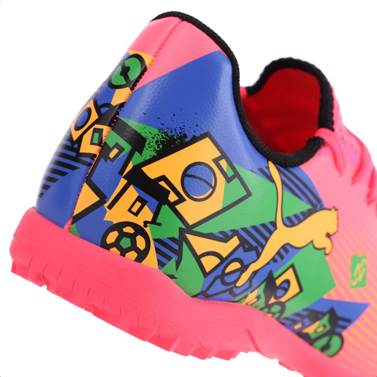 Chuteira Puma Society Future 7 Play NJR TT BDP Rosa - Masculino Rosa 8