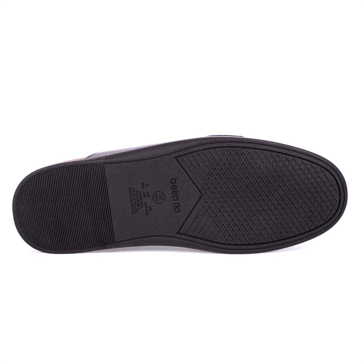 Mule Beira Rio Napa Turim Preto e Dourado - Feminino Preto 8