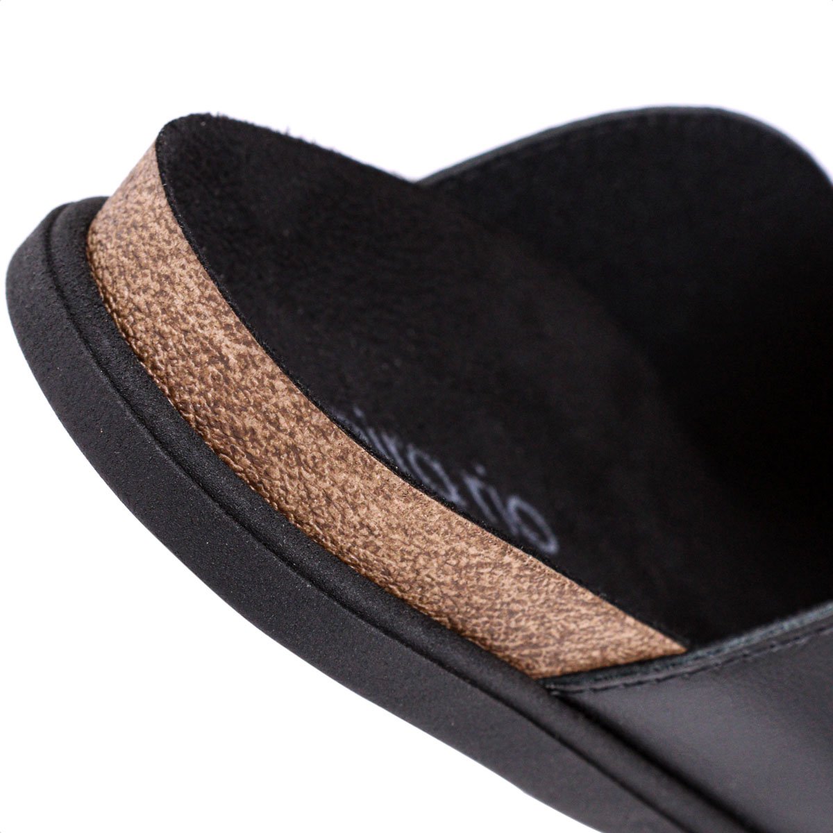 Mule Beira Rio Napa Turim Preto e Dourado - Feminino Preto 10