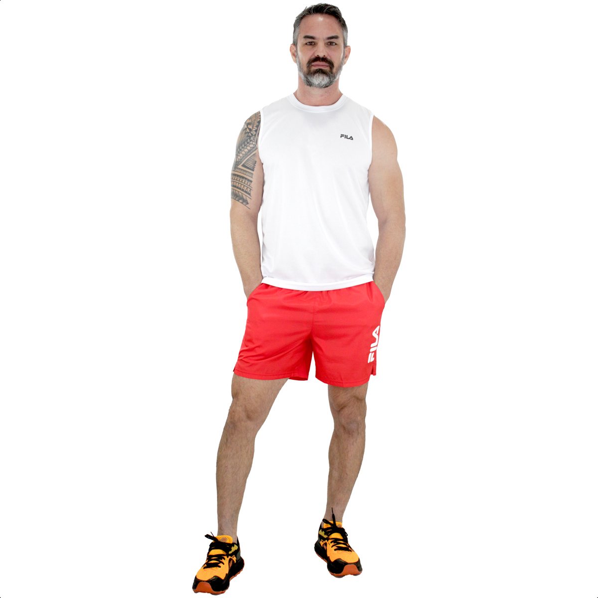 Short Fila Train 5 Vermelho - Masculino Vermelho 5