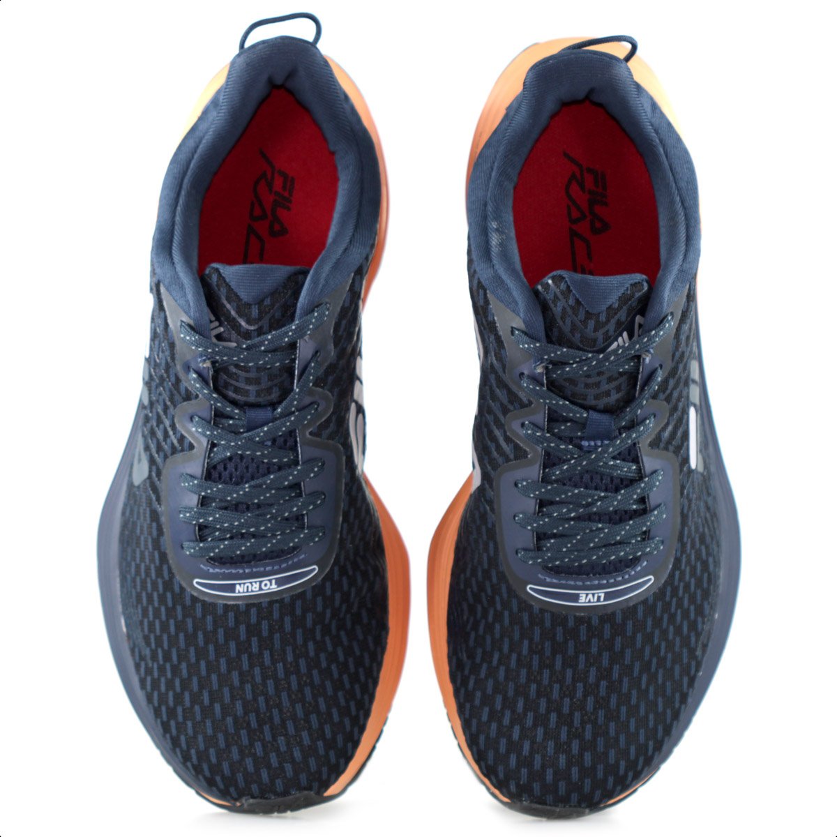 Tenis Fila Racer Curve Marinho e Laranja - Masculino Azul/Laranja 5