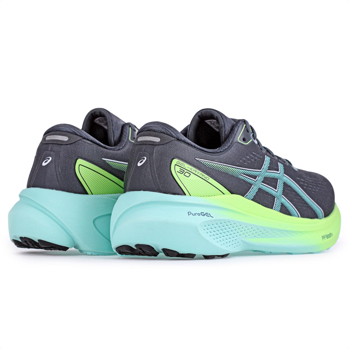 Tenis Asics Gel-Kayano 30 Cinza Verde e Azul - Masculino Cinza 4