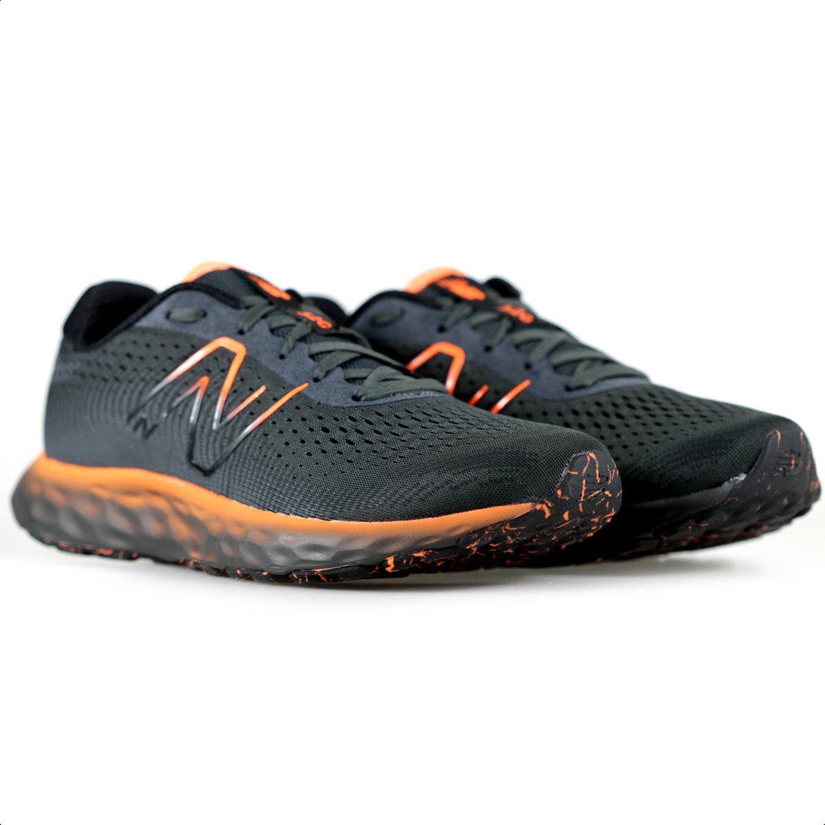 Tenis New Balance 520v8 Grafite e Laranja - Masculino Cinza/Laranja 3