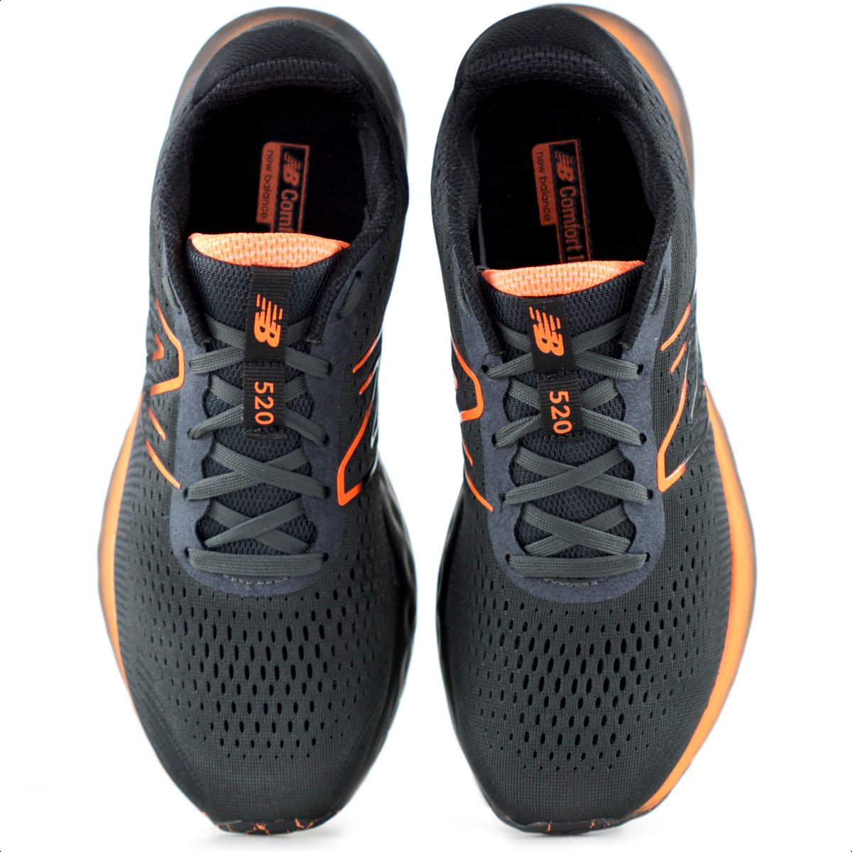 Tenis New Balance 520v8 Grafite e Laranja - Masculino Cinza/Laranja 5