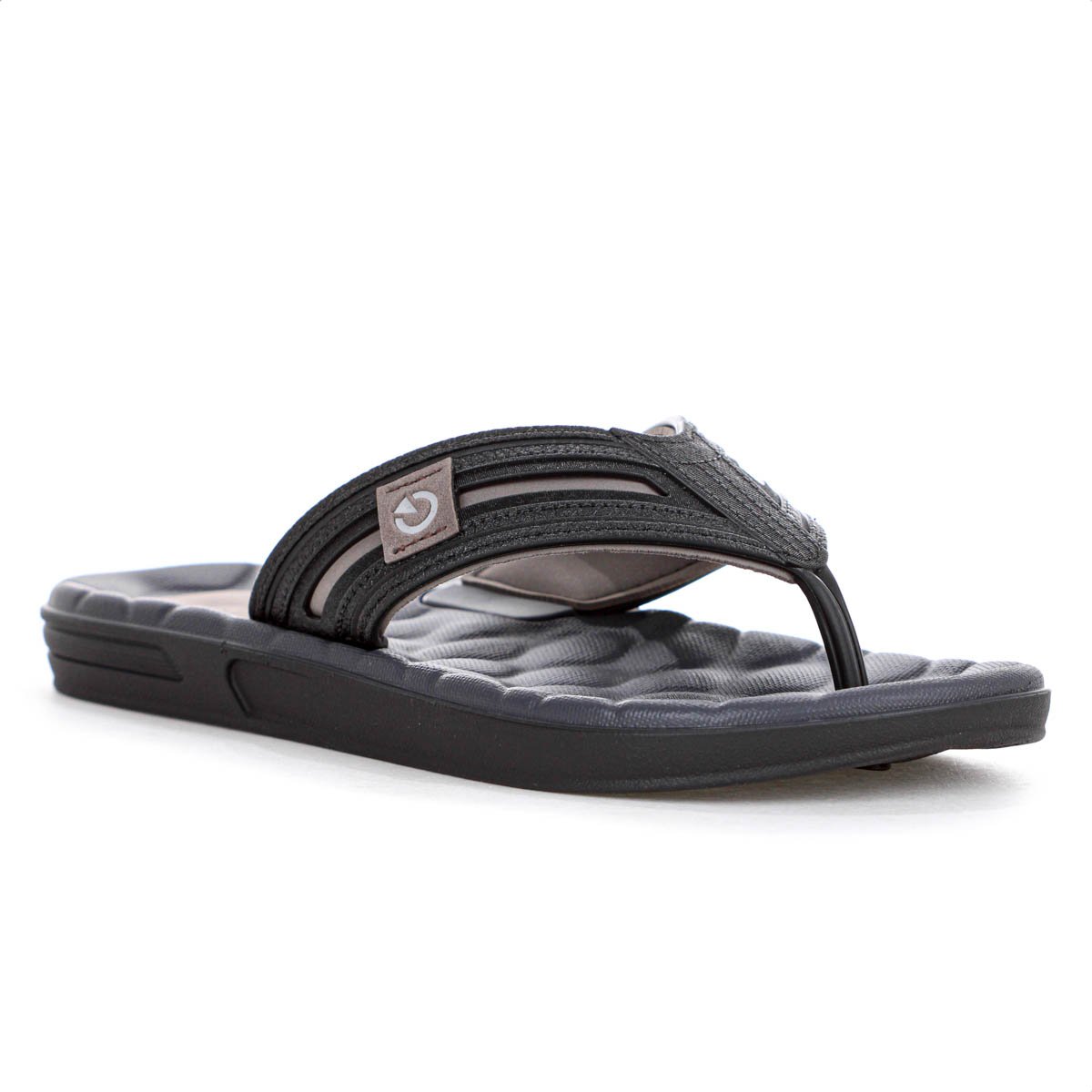 Chinelo Cartago Egeu IV Preto e Cinza Basalto - Masculino Preto 3