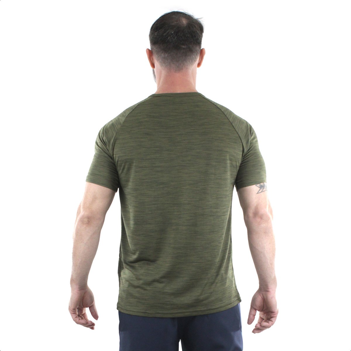 Camiseta Fila Sport Melange Verde Mescla - Masculino Verde 4